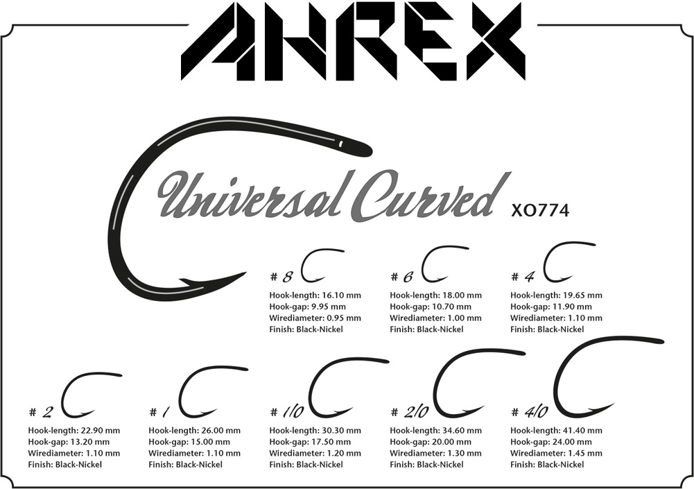 Ahrex XO774 universal Curved haki muchowe
